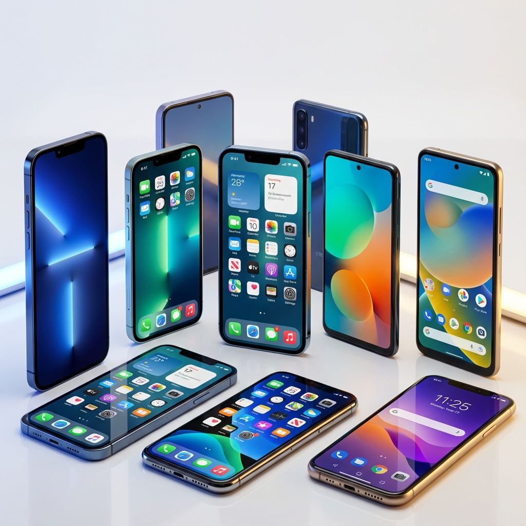 Premium Smartphones with UI Display